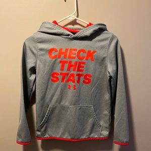 Boys Under Armour Check the Stats Hoodie